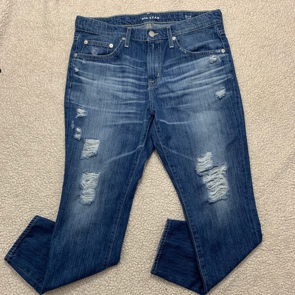 Big Star Denim - Big Star Billie Boyfriend distressed jeans size 29